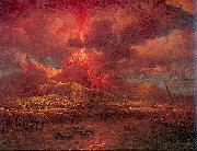 Marlow, William Vesuvius Erupting at Night Germany oil painting artist
